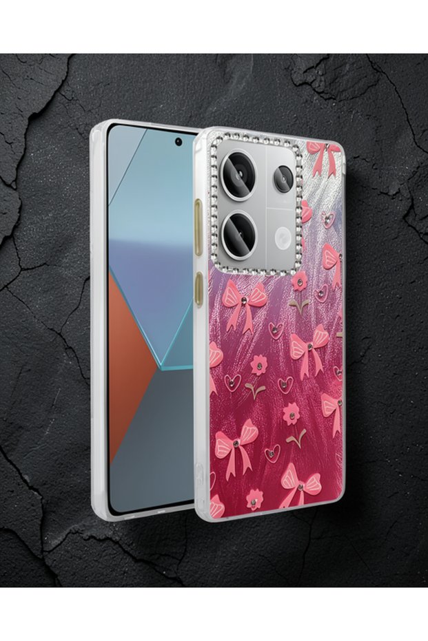 غطاء حماية لهاتف Xiaomi Redmi Note 13 Pro 4g بنمط مرآة - نمط 3