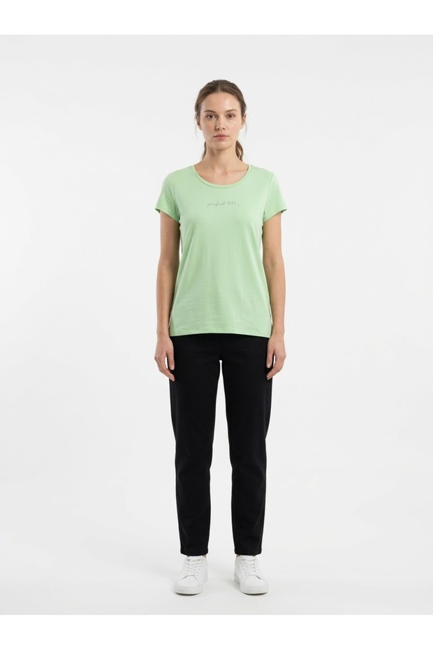 Women's Crew Neck Perfect Day Written T-Shirt