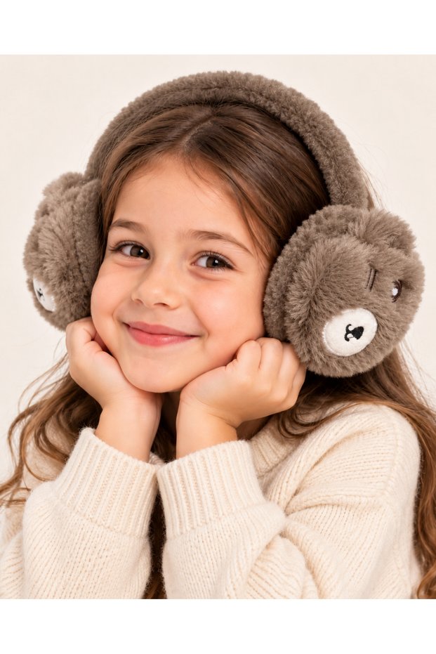 Plush Children's Headphones with Animal Figures 5–9 Years Old