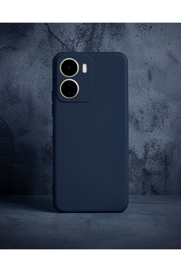 Vivo Y16 Case First Silicone - Navy Blue