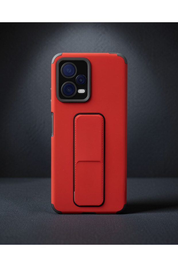 Xiaomi Poco X5 5g Case Mega Stand Silicone - Red