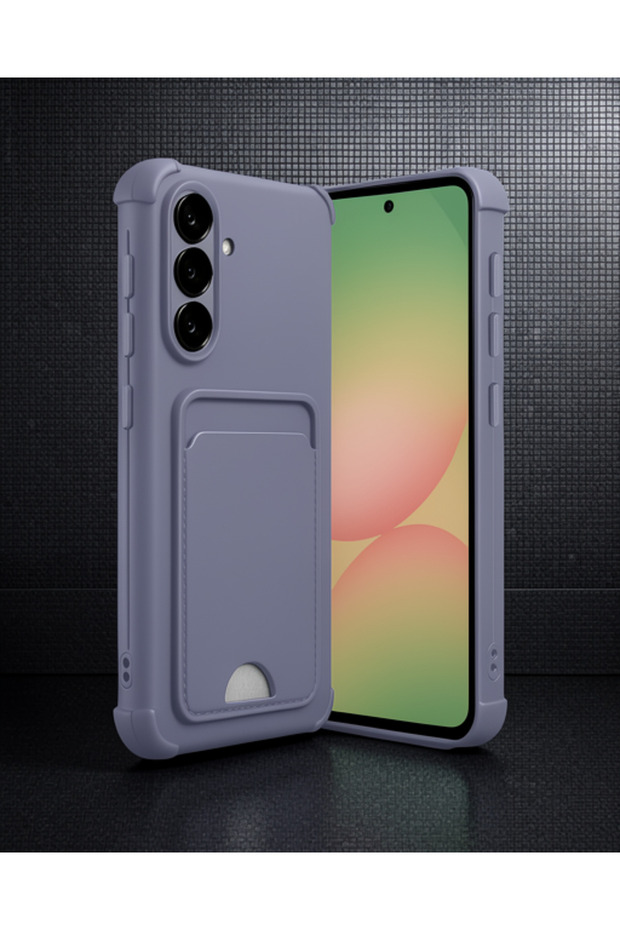 Samsung Galaxy A36 Case Kelvin Silicone with Business Card - Lilac