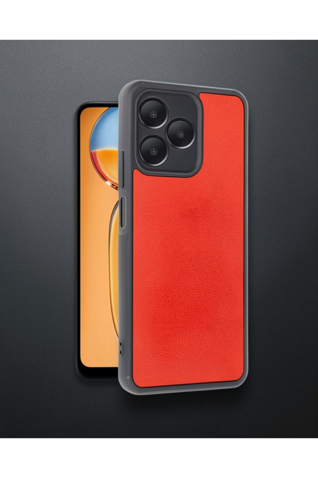 Realme Note 50 4g Case Aras Leather Cover - Red