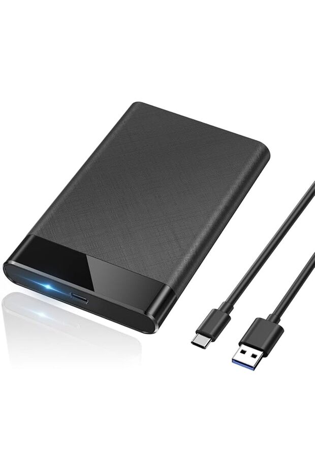 علبة القرص الصلب، حافظة خارجية لـ SSD بمنفذ USB 3.1 Gen 2 بسرعة 6 جيجابت في الثانية، تدعم تقنية UASP