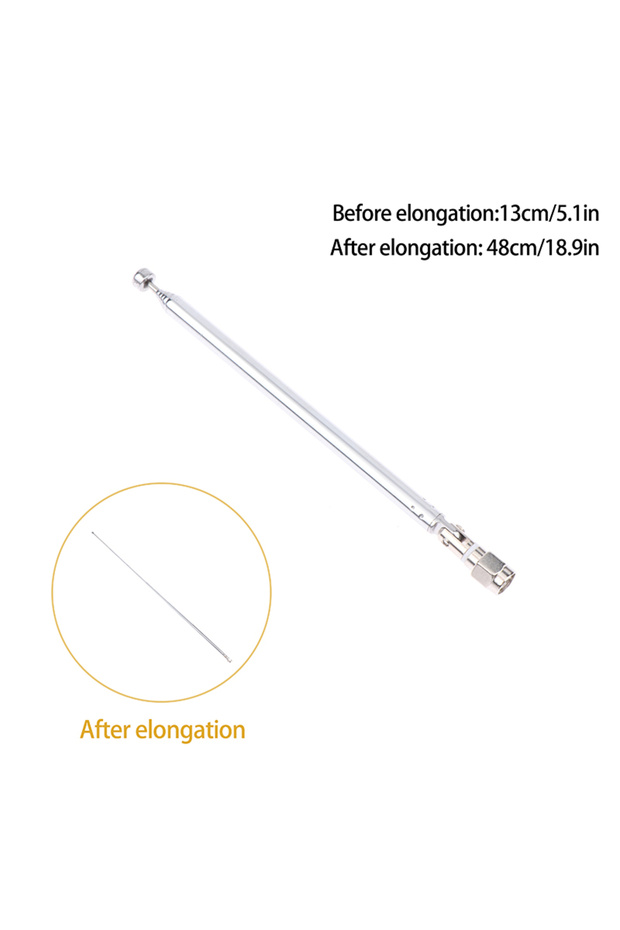 SMA connector TV Radio DAB AM FM Universal Folding Length 165MM And Unfold 645MM New 6120-6 Se