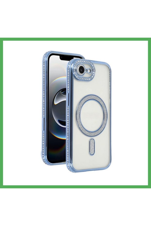 حافظة Joke Simli Magneticsafe المتوافقة مع iPhone 16E - أزرق BEZOSS