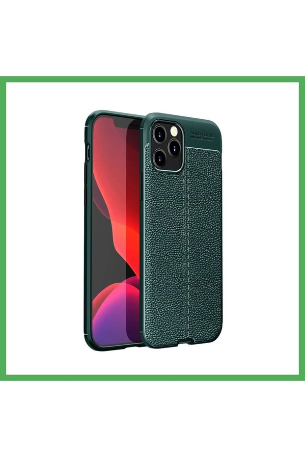 غطاء متوافق مع هاتف iPhone 12 Pro مع خاصية التركيز التلقائي - أخضر BEZOSS