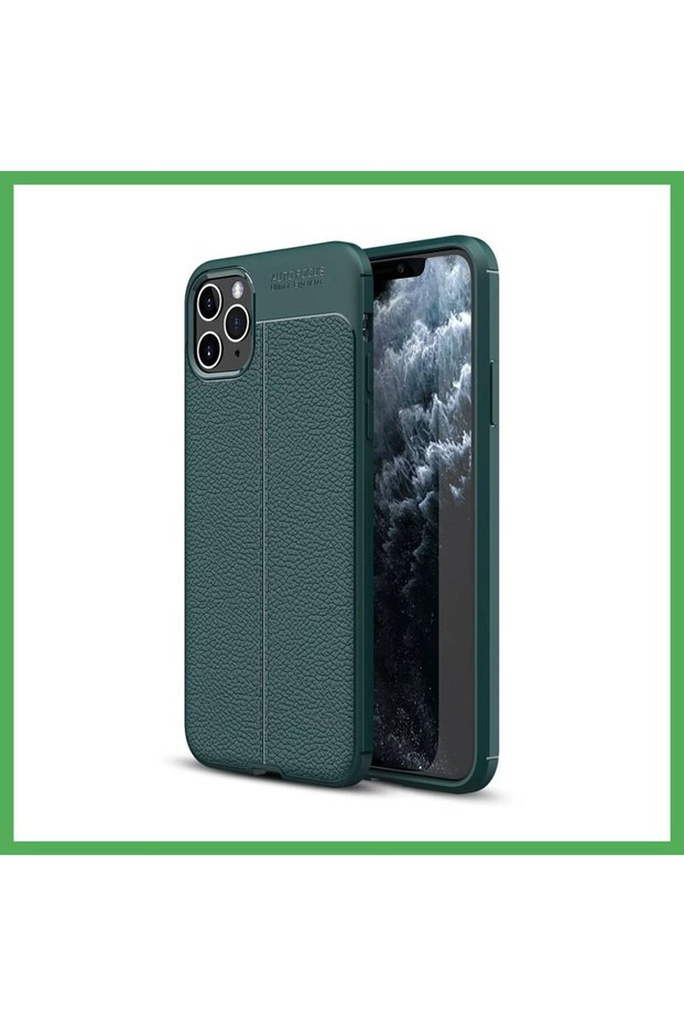 غطاء متوافق مع هاتف iPhone 11 Pro Max مع خاصية التركيز التلقائي - أخضر BEZOSS