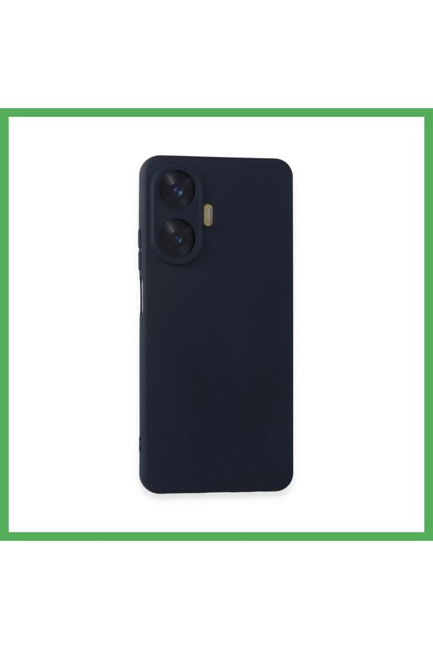 Realme C55 Compatible Case Nano Velvet Silicone - Navy Blue Bezoss
