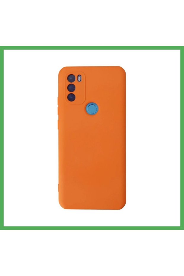 General Mobile Gm 21 Plus Case Nano Inside Velvet Silicone - Orange Bezoss