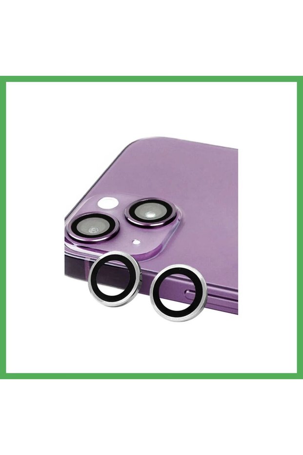 iPhone 14 Compatible Raze Metal Camera Lens - Silver Bezoss