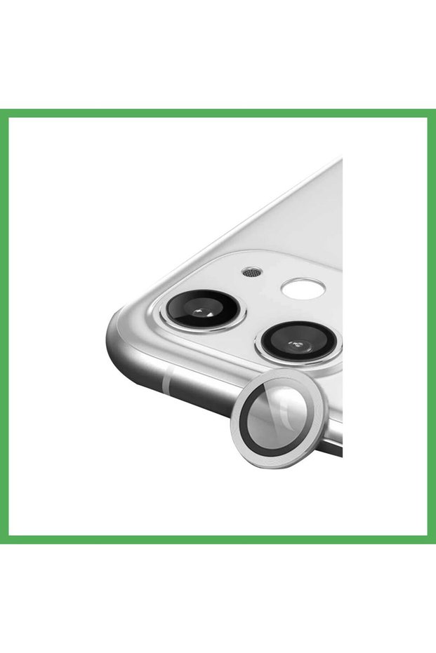 iPhone 11 Compatible Raze Metal Camera Lens - Silver Bezoss