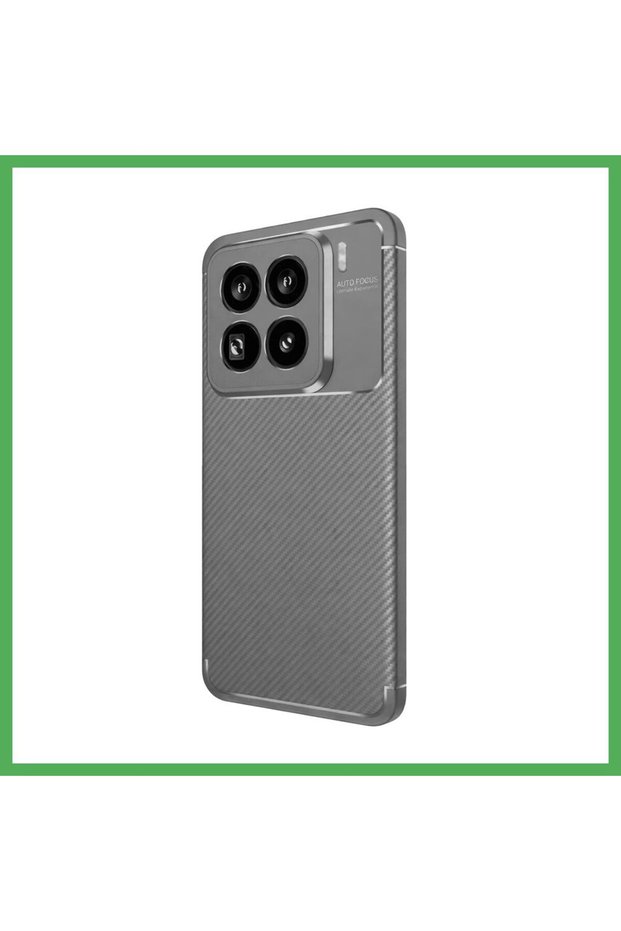 Mi 15 Pro Compatible Case Auto Focus Carbon Cover - Gray Bezoss