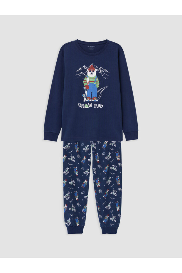 Esvab • Modern & Distinctive Zero Roba Collar Boys' Pajama Set