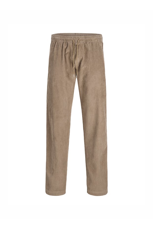12301744 Jpstkane Heath Jogger Sn Brown Men's High Ribbed Patterned Comfortable Fit Ch