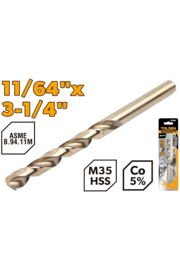 لقمة حفر HSS M35 مقاس 11/64 بوصة PK1