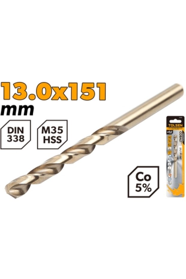 لقمة حفر HSS M35 مقاس 13.0 مم (0.5 بوصة) عبوة واحدة
