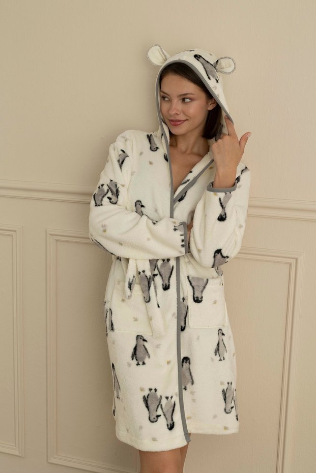 18372 Women's Short Dressing Gown