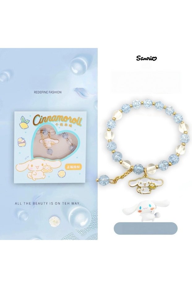 Cinnamoroll 1pc Cinnamoroll Melody Kuromi Kawaii Cute Sweet Cartoon Anime Women Trendy String Beads