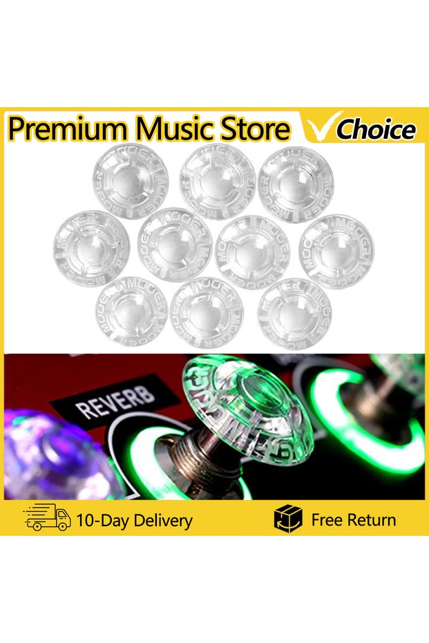 MOOER 10pcs SHROOMS Footswitch Toppers Candy Plastic Bumpers Electric Guitar Effects AccessoriesPeda