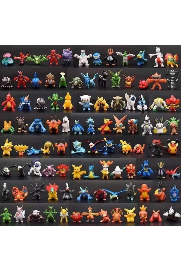 144pcs random 144pcs Do not repeat Pokémon figurines and collectibles, Pokémon dolls, Pocket
