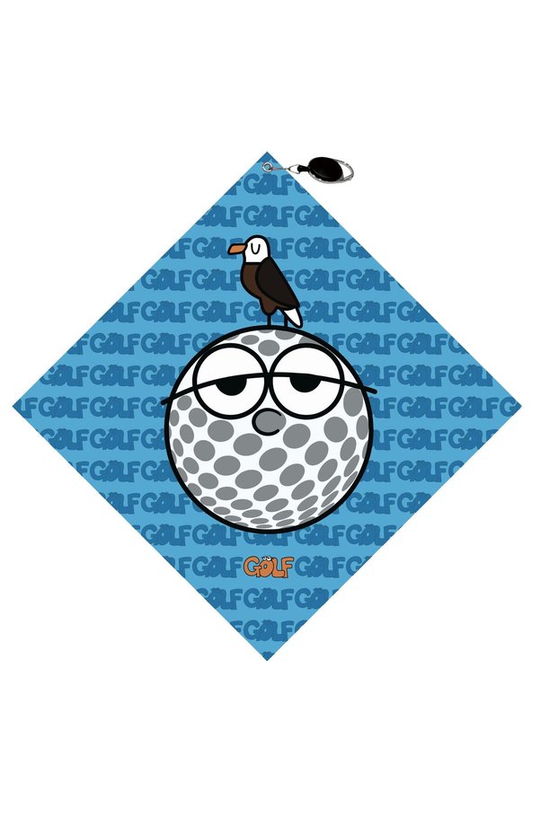 Blue Towel New Style Premium Golf Towel Double Sided Print Golf Accessories Super Absorbent Quick Dr