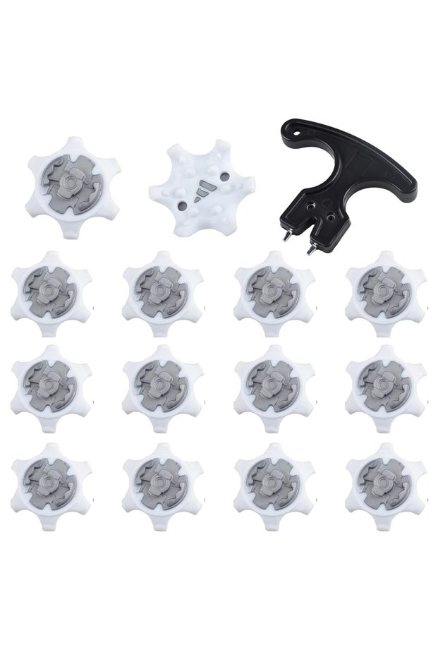 white 14pcs 14Pcs/Set Golf Shoe Studs Quick-twist Replacement Studs for Pin Systems Durable and Ultr