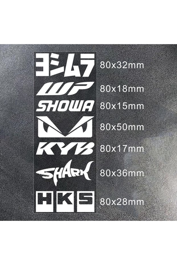 1pc White 4 Racing‑Sponsor Waterproof Vinyl Motorcycle Decal Sticker for Moto Body Fuel Tank Fender
