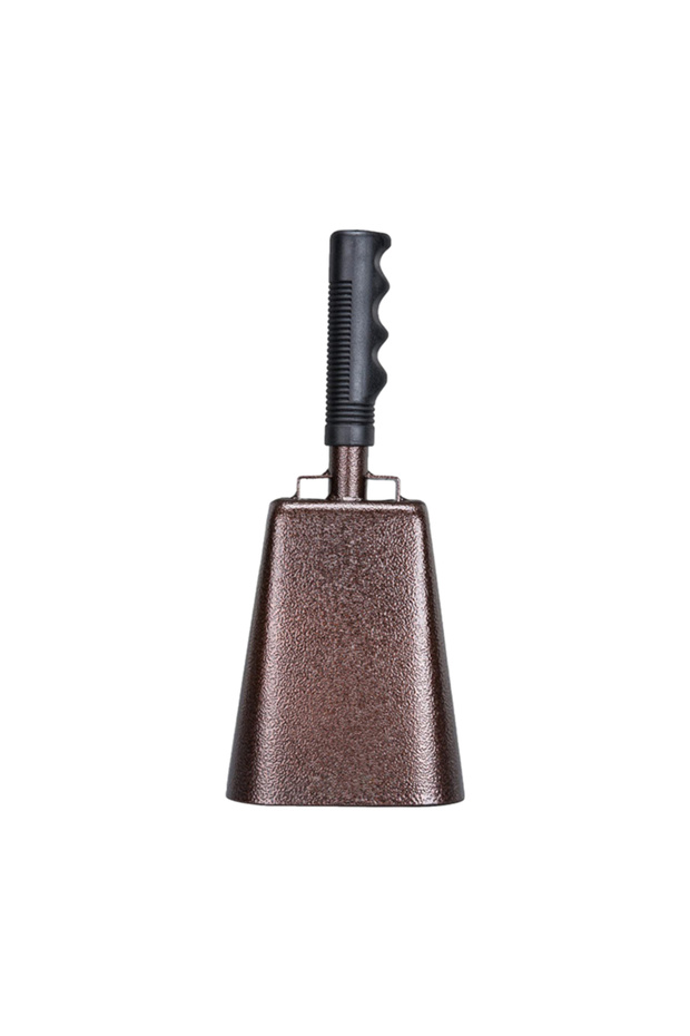 Brown 10 Inch Cowbell Noise Makers Percussion Musical Instrument Iron Decorations School Hand Bells