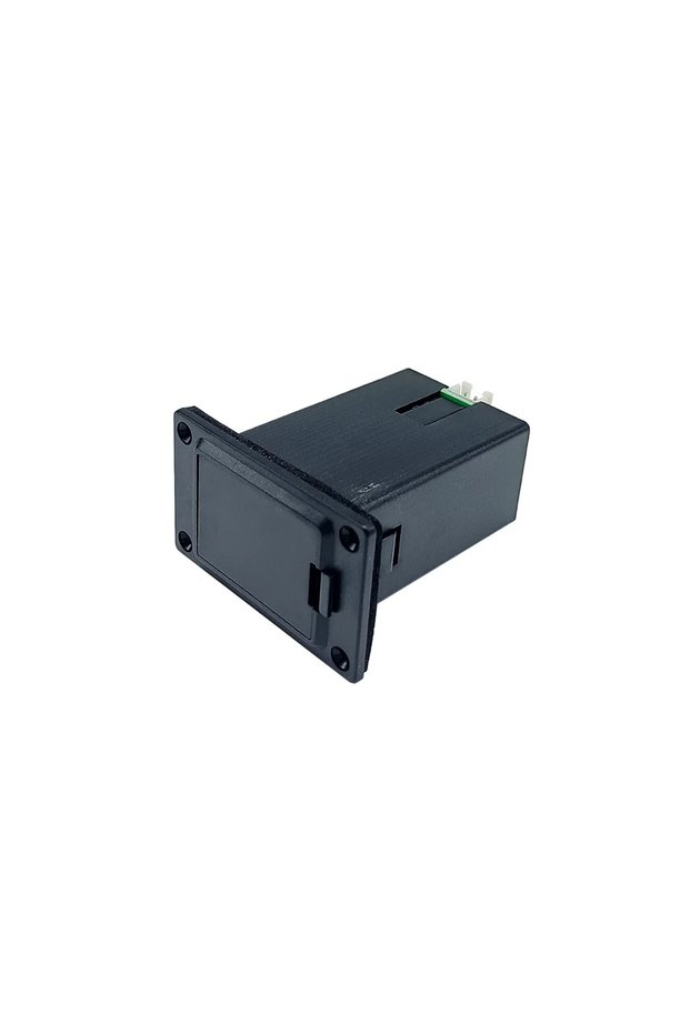 F Guitar Parts 9V Battery Case Holder Cover Box for Acoustic Guitar Bass Pickup Black of 1pcs