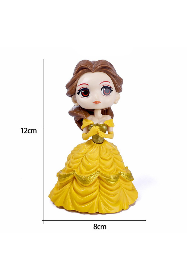 style-12 Anime Style Girl Character Figurine Set Various Gown Outfits Desktop Tabletop Displa