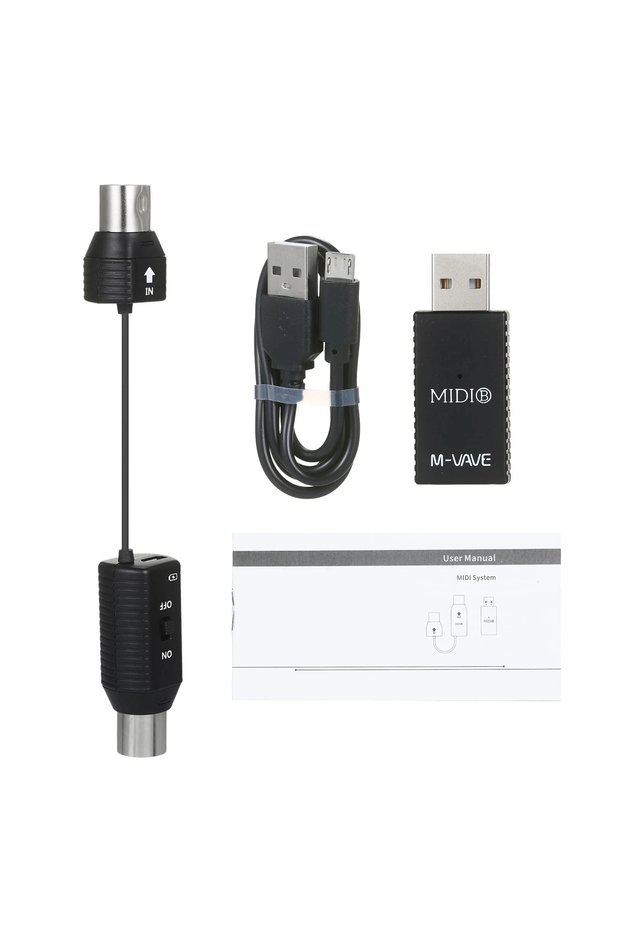 MS1 M-VAVE MS1 Wireless MIDI System Plug and Play Rechargeable MIDI Converter for Stage Performance
