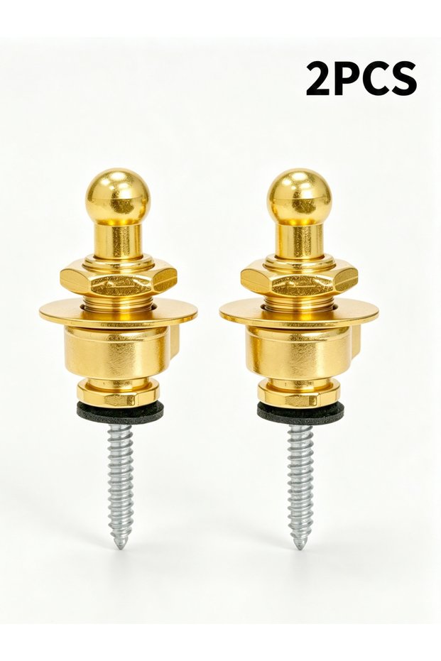 Gold 2PCS Miwayer 1/2/4Pcs Metal Guitar Strap Locks Anti-Slip Quick Release Locking Pegs End Pins Un