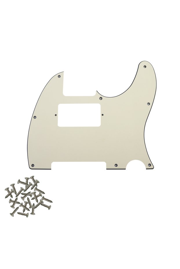 Ivory 3ply 8-Hole TL Dual Pickguard Hole Guard Plate HH Anti Scraper, Suitable for FD Standard TL Mo