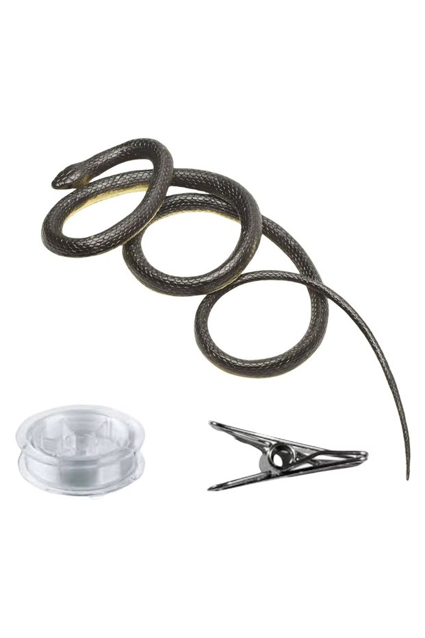 NEW 120cm Golf Snake Prank with String Clip Snake on A String Prank Props Fake Snake Prank Props for