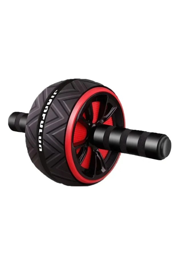 Black-red Silent Non-Slip Ab Roller Wheel-Premium Abdominal Exercise Equipment for Home Gym,Ideal fo