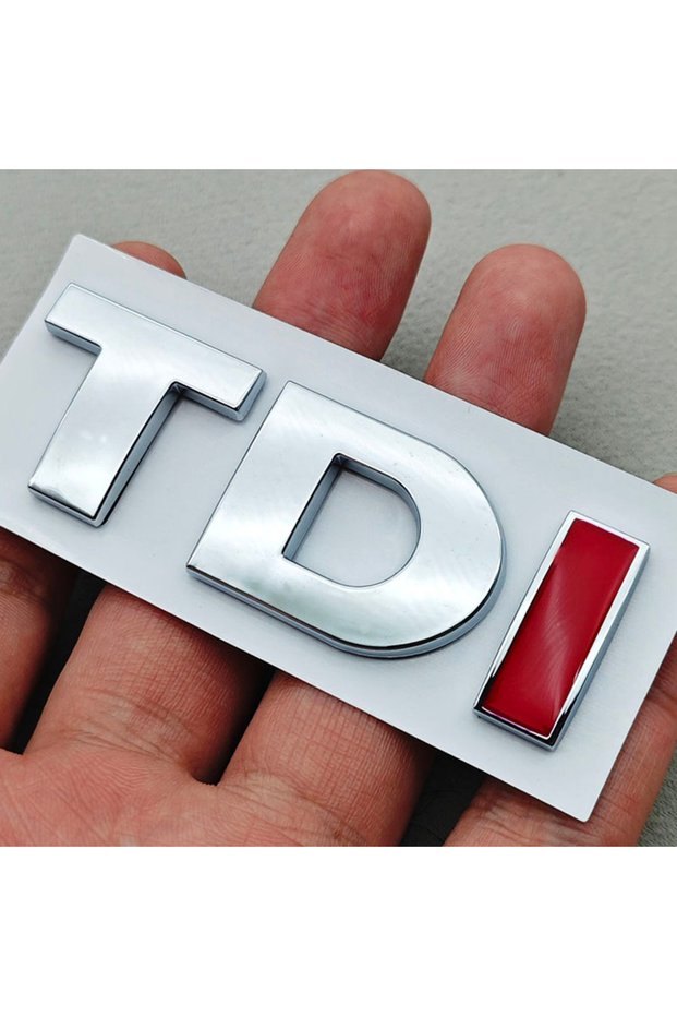 TD Silver I Red 3D ABS Black Logo TDI Emblem Car Trunk Badge for VW Passat Jetta Touareg Tiguan Tour