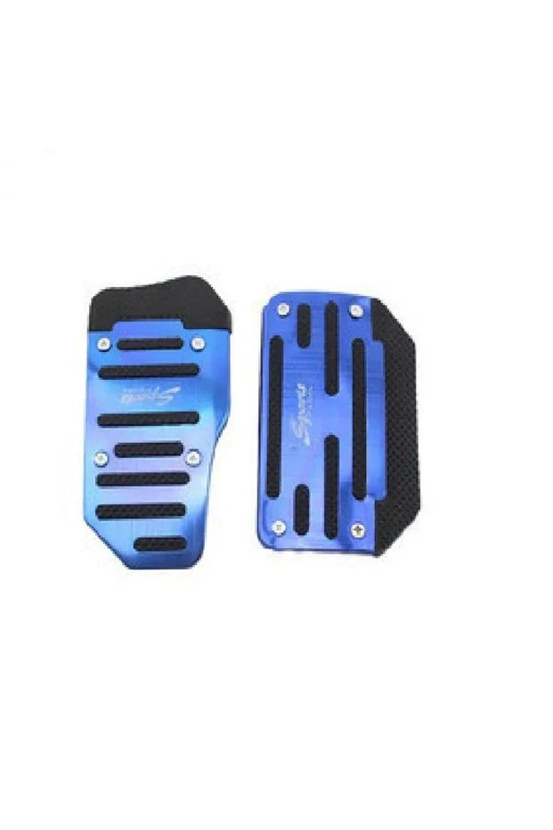 automatic Blue Set Aluminum Car Pedal Cover Set Automatic Manual Transmission Gas Foot Covers in Re