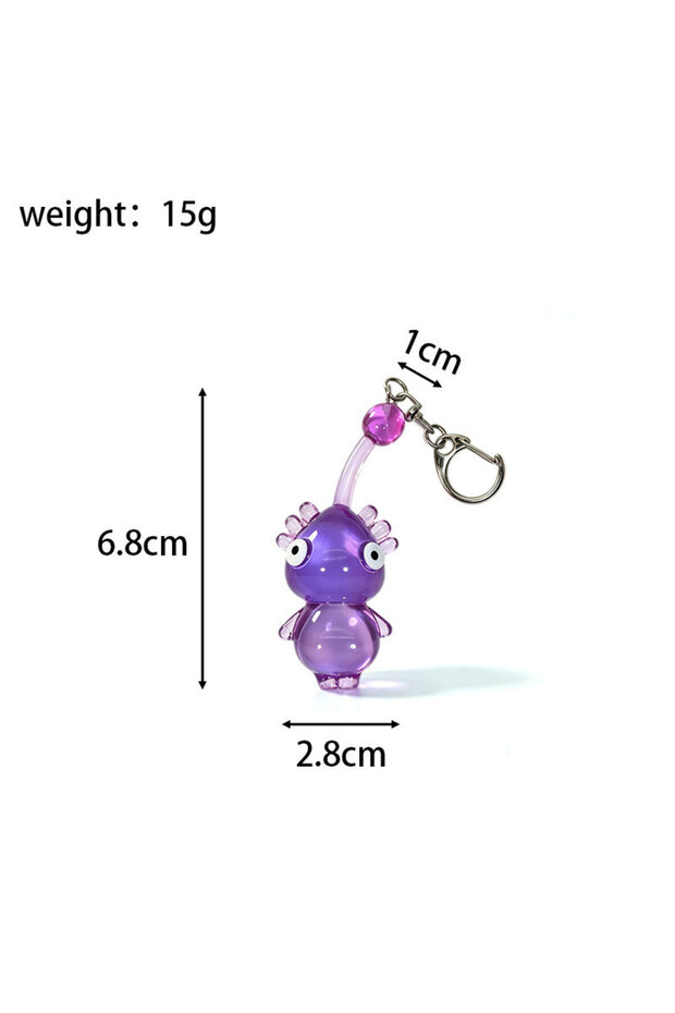 1 Gashapon ball-3 PIKMIN Nintendo Game Characters Action Figures Model Key Backpack Pe