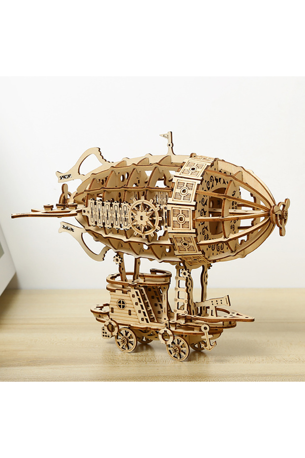 Airship Airship 3D Car Wooden Puzzle Scale Model,DIY Model Kit, Handcraft Gift,Home Decoration,Mecha