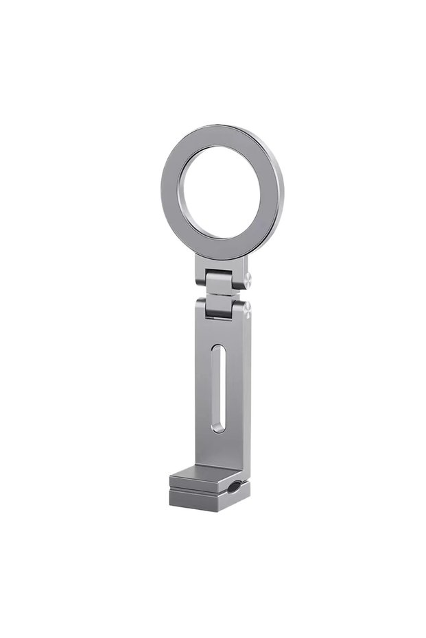 Silver Airplane Phone Holder 360 Degree Rotation Travel Cell Phone Stand for Long Flight Flying