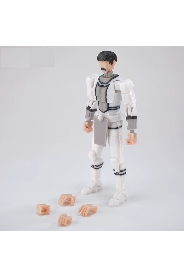 DEEP BLUE 3D printed multi joint movable doll toy Invincible Young Hero 2.0 blue and black co