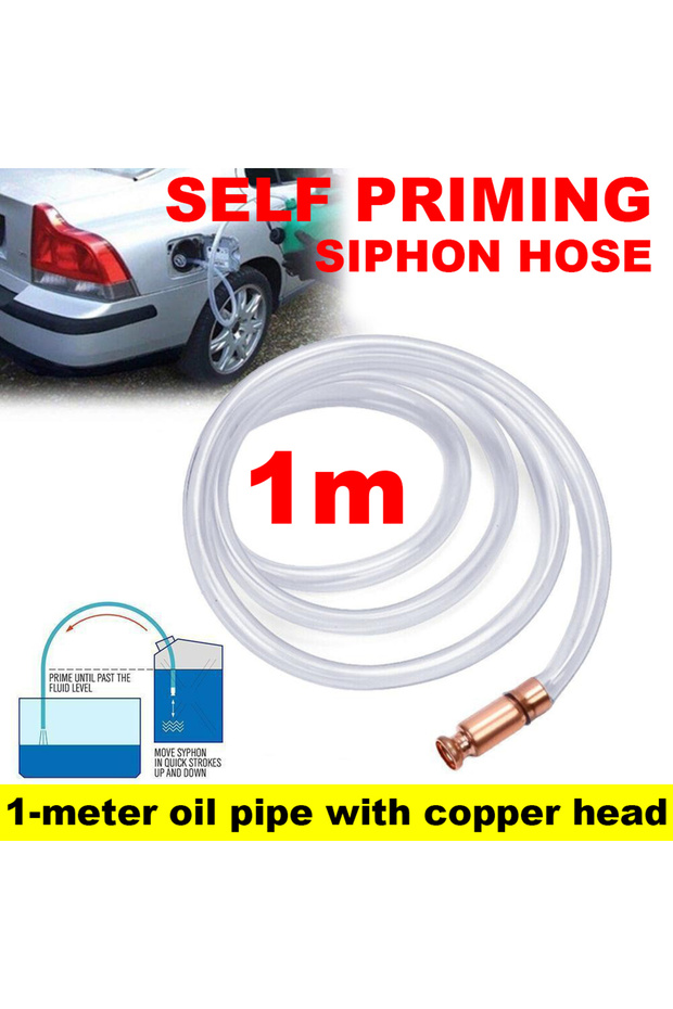 Oil Pumping 1m Self Suction Oil Pump Copper Filler Pipe Manual Pumping Oil Pipe Fittings Siphon Conn