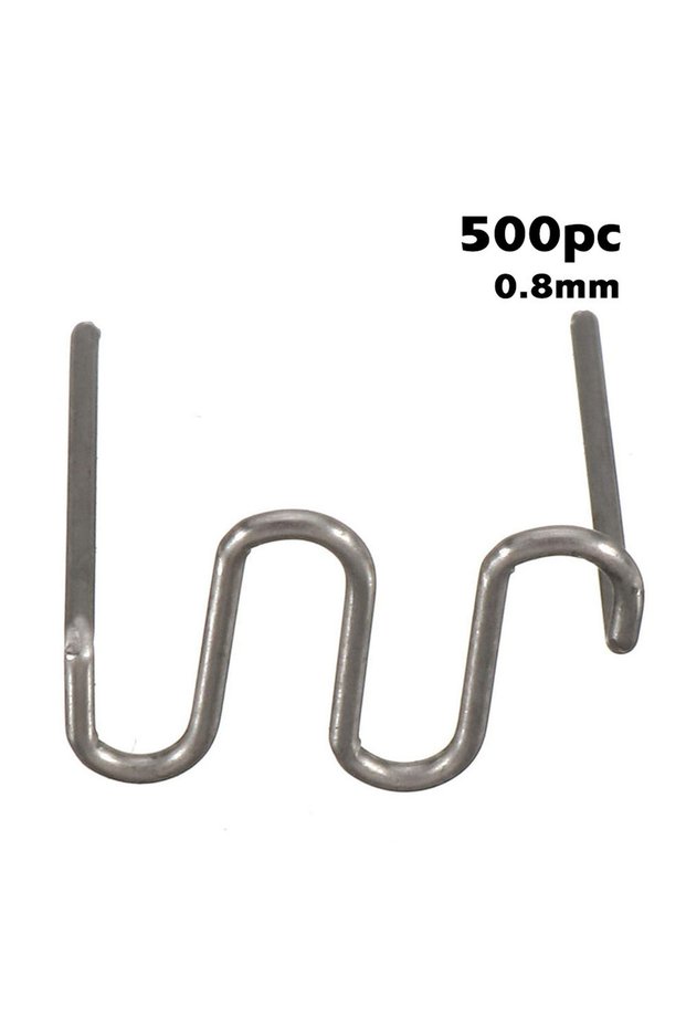 0.8mm 500PCS 500PCS 0.8/0.6mm Stainless Steel Welding Tools Plastic Welder Hot Stapler Standard Pre-