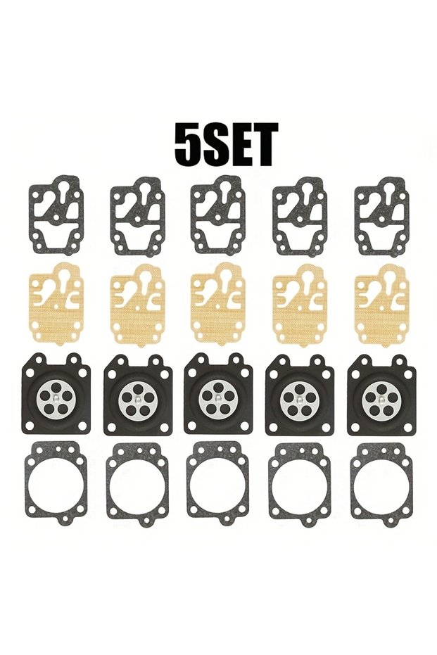 5 sets of Walbro Carburetor Gaskets Four-Piece Set Brush Cutter Carburator Repair Diaphragms For Car