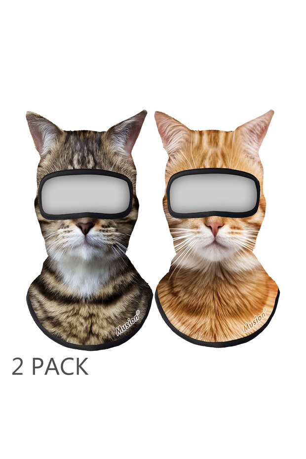 One Size CS89-E CS89-D Balaclava Hat Set Face Mask Animal Print Cosplay Breathable Sunscreen Riding