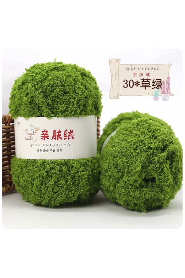 A30-1PC 50g/pc Chenille Yarn Soft Coral Velvet Yarn Fluffy Knitting Crochet Towel Thread for DIY Swe