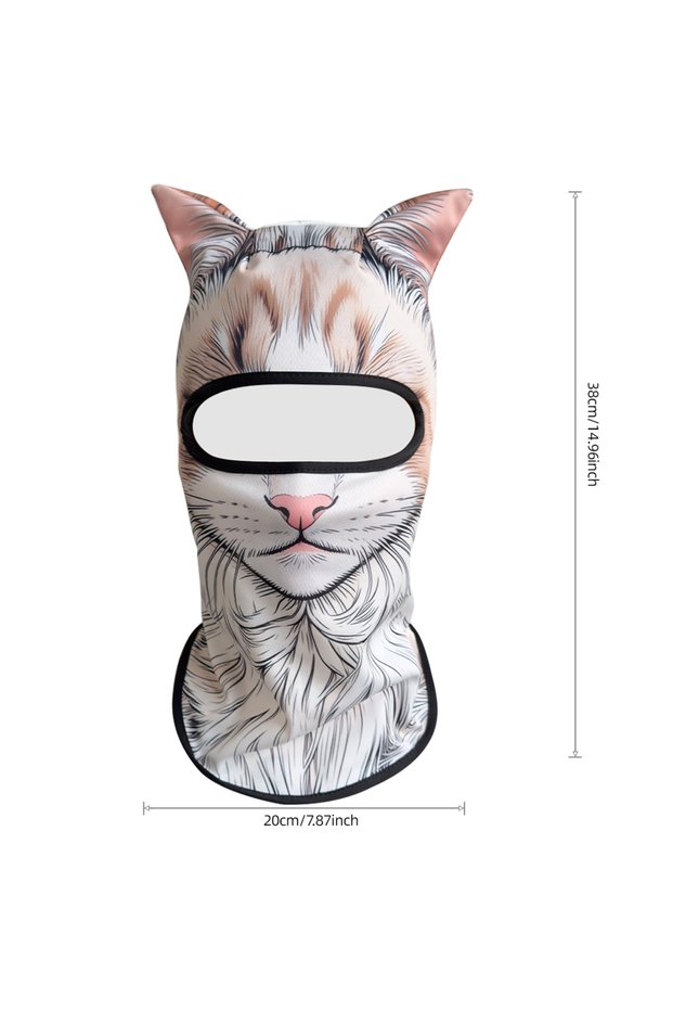 0400700000073 3D Animal Motorcycle Cap Cycling Balaclava Full Face Cover Hat Helmet Liner Ski Neck W