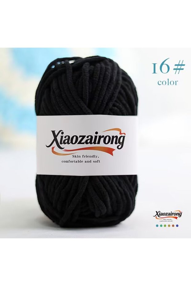 16 50g Soft Baby Velvet Yarn Fluffy Plush Crochet Knitting Yarn for DIY Scarves Hats Sweaters Toys C