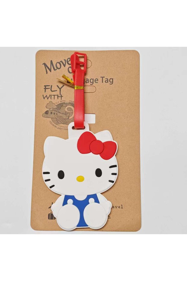 Hello Kitty Silicone Luggage Tag Hello Kitty Luggage Tag For Suitcases Anti-Loss Luggage Iden